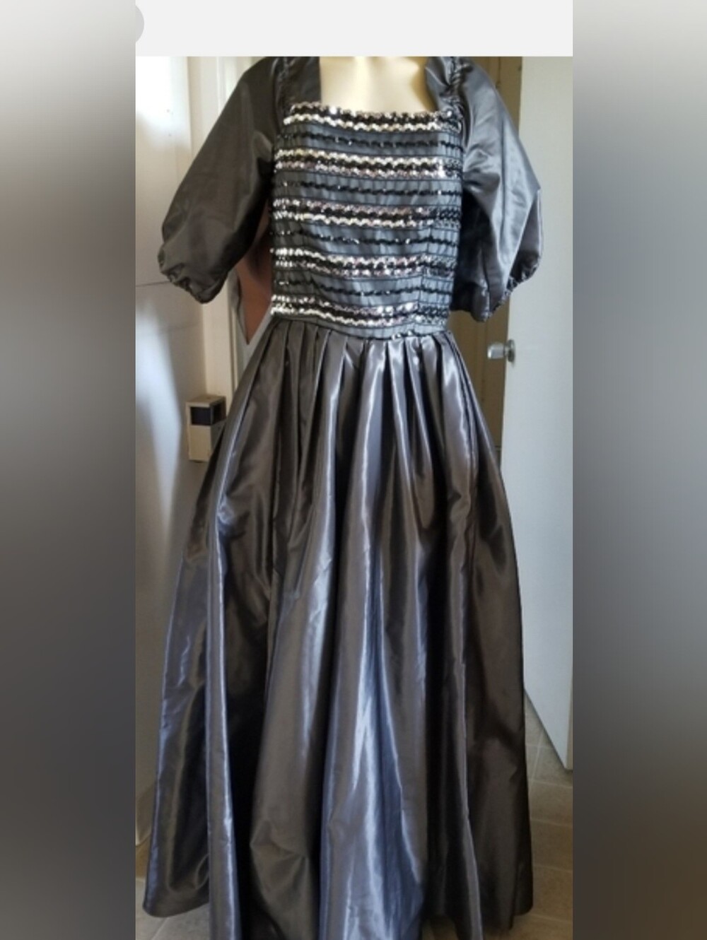 Vintage  Victor Costa Neiman Marcus sequin  ball gown 60/70s dress